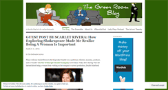 Desktop Screenshot of greenroomblog.com